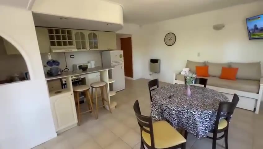 Cocina y living de Departamento 1